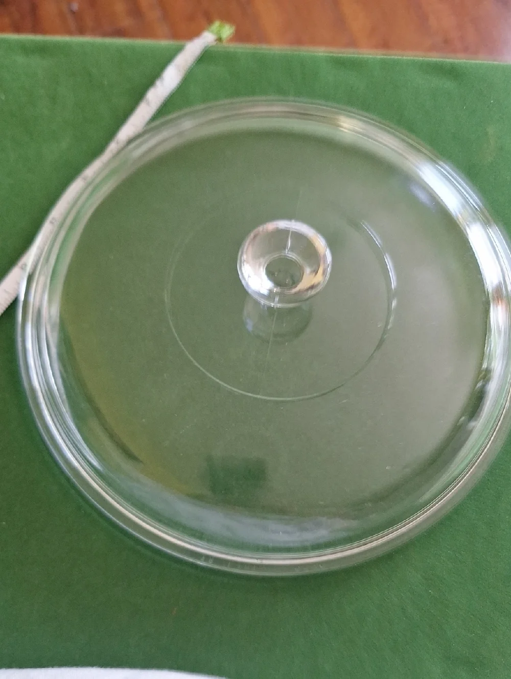 Pryex Clear Glass Lid with Knob 38Pyrex624C